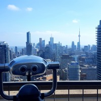 The One Eighty restaurant view of downtown Toronto